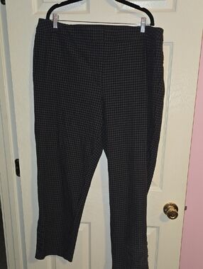 Talbots Black Houndstooth Dress Pants